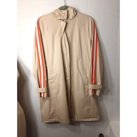 Hunter For Target Womens Large khaki trench coat rain snap zip - Picture 1 of 5